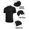 imageCOOFANDY Mens Casual Polo Shirts Short Sleeve Classic Basic Tee Button Collar Shirt Summer Golf TShirtBlack