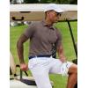 imageCOOFANDY Mens Casual Polo Shirts Short Sleeve Classic Basic Tee Button Collar Shirt Summer Golf TShirtBrown