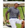 imageCOOFANDY Mens Casual Polo Shirts Short Sleeve Classic Basic Tee Button Collar Shirt Summer Golf TShirtDark Grey