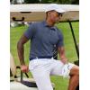 imageCOOFANDY Mens Casual Polo Shirts Short Sleeve Classic Basic Tee Button Collar Shirt Summer Golf TShirtNavy Blue