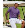 imageCOOFANDY Mens Casual Polo Shirts Short Sleeve Classic Basic Tee Button Collar Shirt Summer Golf TShirtPurple