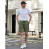 imageCOOFANDY Mens Casual Shorts Elastic Waist Drawstring Shorts Lightweight Summer Beach ShortsArmy Green