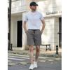imageCOOFANDY Mens Casual Shorts Elastic Waist Drawstring Shorts Lightweight Summer Beach ShortsDark Grey