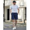 imageCOOFANDY Mens Casual Shorts Elastic Waist Drawstring Shorts Lightweight Summer Beach ShortsNavy Blue