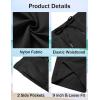 imageCOOFANDY Mens Casual Shorts Summer Beach Elastic Waist Drawstring Shorts Lightweight Quicky Dry Vacation ShortsBlack