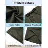 imageCOOFANDY Mens Casual Shorts Summer Beach Elastic Waist Drawstring Shorts Lightweight Quicky Dry Vacation ShortsDark Green