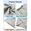 imageCOOFANDY Mens Casual Shorts Summer Beach Elastic Waist Drawstring Shorts Lightweight Quicky Dry Vacation ShortsGrey