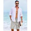imageCOOFANDY Mens Casual Shorts Summer Beach Elastic Waist Drawstring Shorts Lightweight Quicky Dry Vacation ShortsGrey