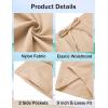 imageCOOFANDY Mens Casual Shorts Summer Beach Elastic Waist Drawstring Shorts Lightweight Quicky Dry Vacation ShortsLight Khaki