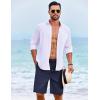 imageCOOFANDY Mens Casual Shorts Summer Beach Elastic Waist Drawstring Shorts Lightweight Quicky Dry Vacation ShortsNavy Blue