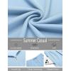 imageCOOFANDY Mens Track Suits 2 Piece Set Quarter Zip Polo Shirt and Shorts Set Summer Casual OutfitsLight Blue