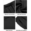 imageCOOFANDY Mens Casual Beach Shorts Summer Elastic Waist Shorts Lightweight Drawstring Golf ShortsBlack
