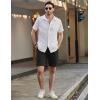 imageCOOFANDY Mens Casual Beach Shorts Summer Elastic Waist Shorts Lightweight Drawstring Golf ShortsBlack