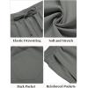 imageCOOFANDY Mens Casual Beach Shorts Summer Elastic Waist Shorts Lightweight Drawstring Golf ShortsDark Grey