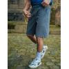 imageCOOFANDY Mens Casual Beach Shorts Summer Elastic Waist Shorts Lightweight Drawstring Golf ShortsDark Grey