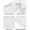 imageCOOFANDY Mens Casual Beach Shorts Summer Elastic Waist Shorts Lightweight Drawstring Golf ShortsWhite