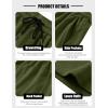imageCOOFANDY Mens Casual Corduroy Shorts With Elastic Waist Drawstring Lightweight Summer Beach Shorts With PocketsArmy Green