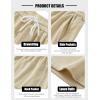 imageCOOFANDY Mens Casual Corduroy Shorts With Elastic Waist Drawstring Lightweight Summer Beach Shorts With PocketsBeige