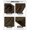 imageCOOFANDY Mens Casual Corduroy Shorts With Elastic Waist Drawstring Lightweight Summer Beach Shorts With PocketsBrown
