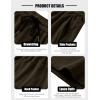 imageCOOFANDY Mens Casual Corduroy Shorts With Elastic Waist Drawstring Lightweight Summer Beach Shorts With PocketsChestnut Brown