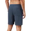 imageCOOFANDY Mens Casual Corduroy Shorts With Elastic Waist Drawstring Lightweight Summer Beach Shorts With PocketsNavy Blue