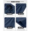 imageCOOFANDY Mens Casual Corduroy Shorts With Elastic Waist Drawstring Lightweight Summer Beach Shorts With PocketsNavy Blue