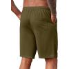 imageCOOFANDY Mens Casual Shorts 9 inch Inseam Stretch Beach Shorts Elastic Waist Drawstring Summer ShortsArmy Green