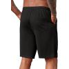 imageCOOFANDY Mens Casual Shorts 9 inch Inseam Stretch Beach Shorts Elastic Waist Drawstring Summer ShortsBlack