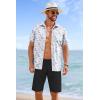 imageCOOFANDY Mens Casual Shorts 9 inch Inseam Stretch Beach Shorts Elastic Waist Drawstring Summer ShortsBlack