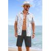 imageCOOFANDY Mens Casual Shorts 9 inch Inseam Stretch Beach Shorts Elastic Waist Drawstring Summer ShortsDark Grey