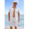 imageCOOFANDY Mens Casual Shorts 9 inch Inseam Stretch Beach Shorts Elastic Waist Drawstring Summer ShortsLight Grey