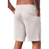 imageCOOFANDY Mens Casual Shorts 9 inch Inseam Stretch Beach Shorts Elastic Waist Drawstring Summer ShortsLight Grey