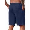 imageCOOFANDY Mens Casual Shorts 9 inch Inseam Stretch Beach Shorts Elastic Waist Drawstring Summer ShortsNavy Blue