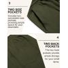 imageCOOFANDY Mens Casual Shorts Cotton Drawstring Summer Shorts Elastic Waist Lightweight Twill Chino ShortsArmy Green