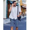 imageCOOFANDY Mens Casual Shorts Cotton Drawstring Summer Shorts Elastic Waist Lightweight Twill Chino ShortsBlue