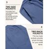 imageCOOFANDY Mens Casual Shorts Cotton Drawstring Summer Shorts Elastic Waist Lightweight Twill Chino ShortsBlue