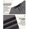 imageCOOFANDY Mens Casual Shorts Cotton Drawstring Summer Shorts Elastic Waist Lightweight Twill Chino ShortsDark Grey