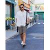 imageCOOFANDY Mens Casual Shorts Cotton Drawstring Summer Shorts Elastic Waist Lightweight Twill Chino ShortsDark Grey