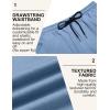 imageCOOFANDY Mens Casual Shorts Cotton Drawstring Summer Shorts Elastic Waist Lightweight Twill Chino ShortsLight Blue