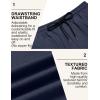 imageCOOFANDY Mens Casual Shorts Cotton Drawstring Summer Shorts Elastic Waist Lightweight Twill Chino ShortsNavy Blue