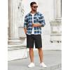 imageCOOFANDY Mens Casual Shorts Cotton Elastic Drawstring Shorts Summer Beach Chino ShortsBlack