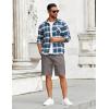 imageCOOFANDY Mens Casual Shorts Cotton Elastic Drawstring Shorts Summer Beach Chino ShortsDark Grey