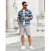 imageCOOFANDY Mens Casual Shorts Cotton Elastic Drawstring Shorts Summer Beach Chino ShortsLight Grey