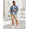imageCOOFANDY Mens Casual Shorts Cotton Elastic Drawstring Shorts Summer Beach Chino ShortsLight Khaki