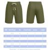 imageCOOFANDY Mens Casual Shorts Drawstring Summer Beach Shorts Lightweight Elastic Waist Vacation Short with PocketsArmy Green