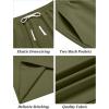 imageCOOFANDY Mens Casual Shorts Drawstring Summer Beach Shorts Lightweight Elastic Waist Vacation Short with PocketsArmy Green