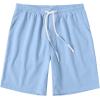 imageCOOFANDY Mens Casual Shorts Drawstring Summer Beach Shorts Lightweight Elastic Waist Vacation Short with PocketsBlue
