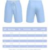 imageCOOFANDY Mens Casual Shorts Drawstring Summer Beach Shorts Lightweight Elastic Waist Vacation Short with PocketsBlue
