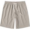 imageCOOFANDY Mens Casual Shorts Drawstring Summer Beach Shorts Lightweight Elastic Waist Vacation Short with PocketsLight Gray