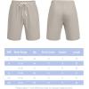 imageCOOFANDY Mens Casual Shorts Drawstring Summer Beach Shorts Lightweight Elastic Waist Vacation Short with PocketsLight Gray